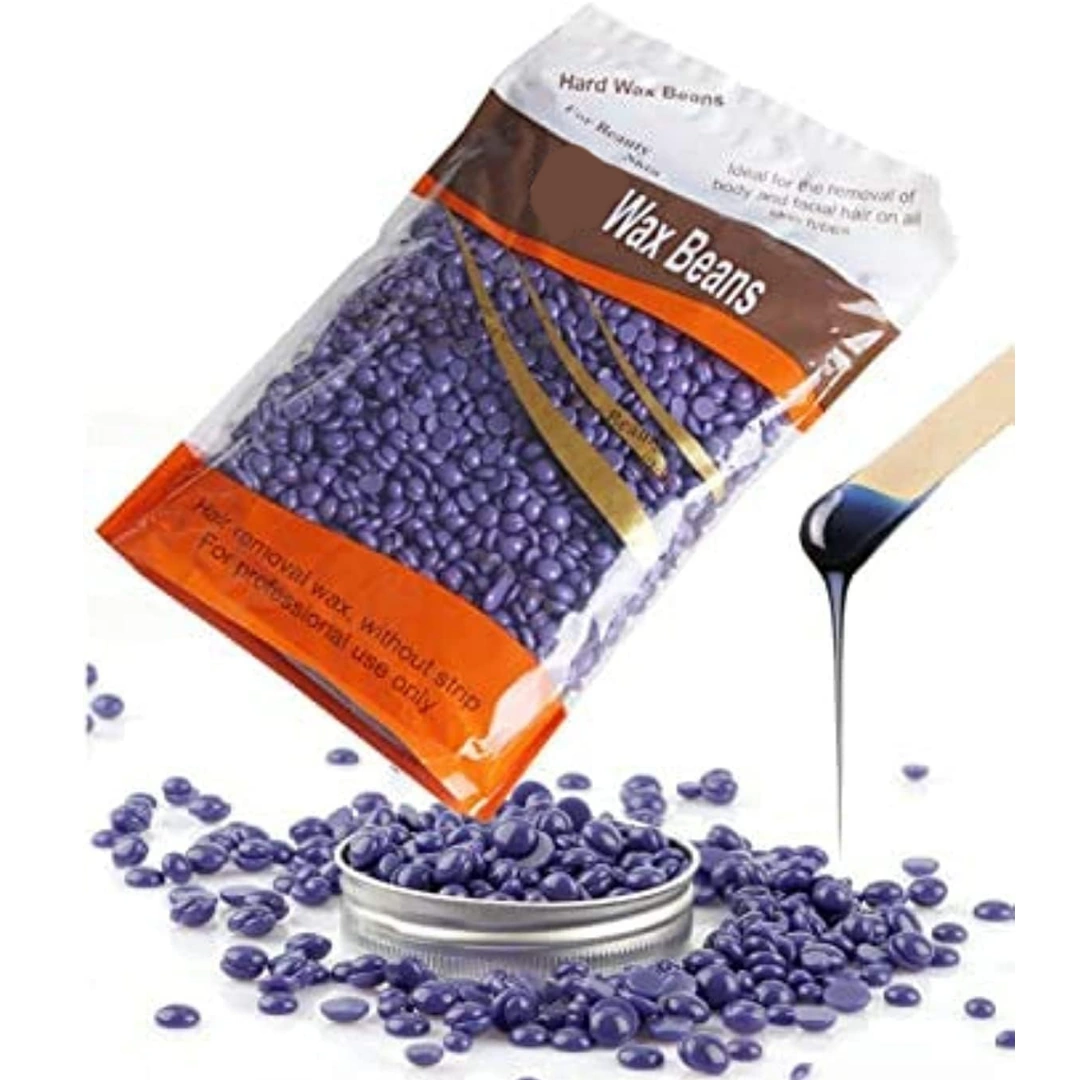 WAX_LAVENDER Hard Wax Beans for Hair Removal / 500g, Natural Hot Wax Beads for Full Body Hair Removal for Women and Men | RoxyStore