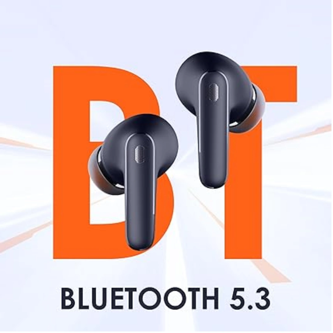 itel_t11_04 Etel T11 Trolley Wireless Headphones with 40 Hours Playtime, Quad-Mic In-Ear, IPX5 Water and Dust Resistance, 10mm Bass Drivers, Bluetooth 5.3, Fast Charging - Black, In-Ear | RoxyStore