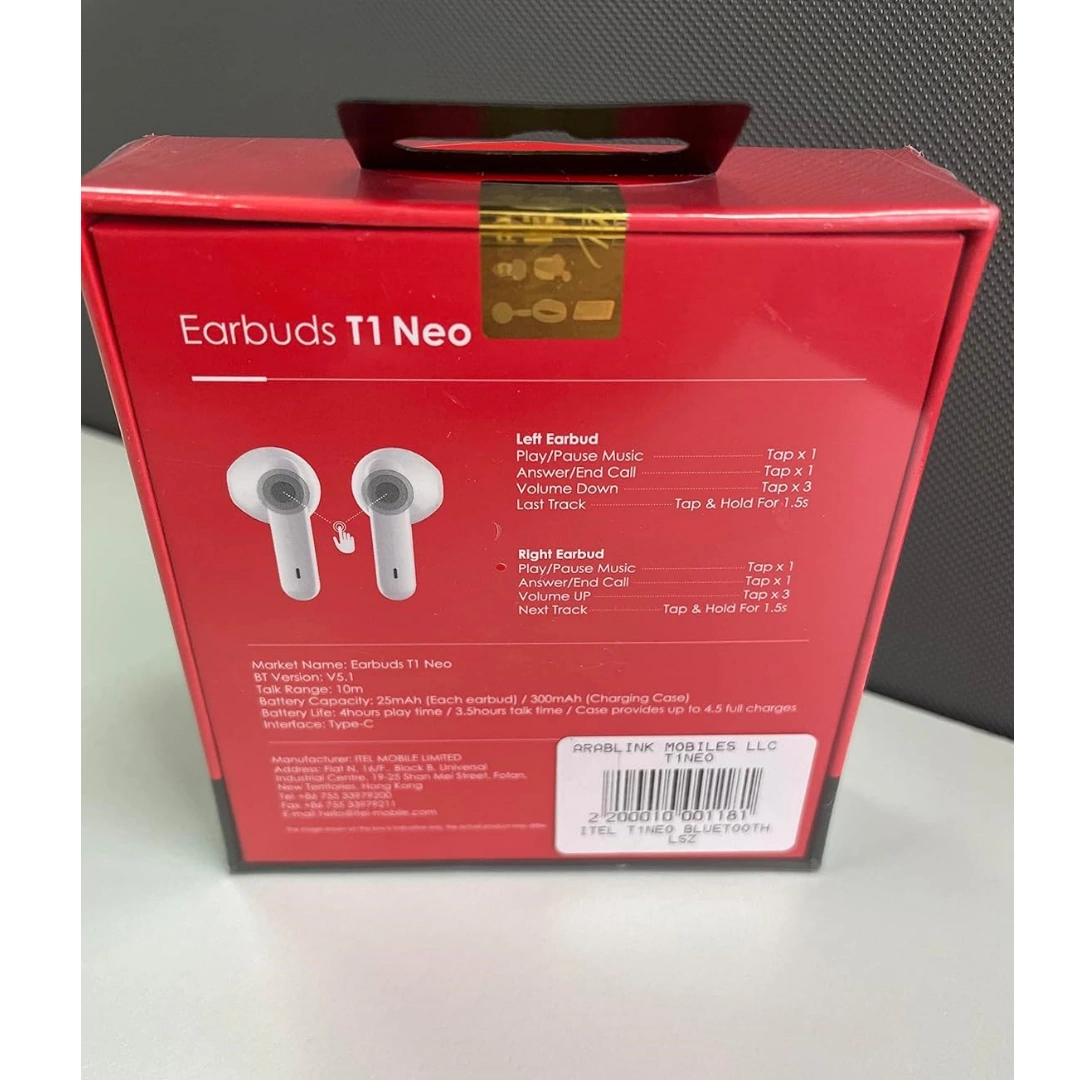 itel_t1_02 iTel T1 Neo In-Ear Headphones - White Inside Wireless | RoxyStore
