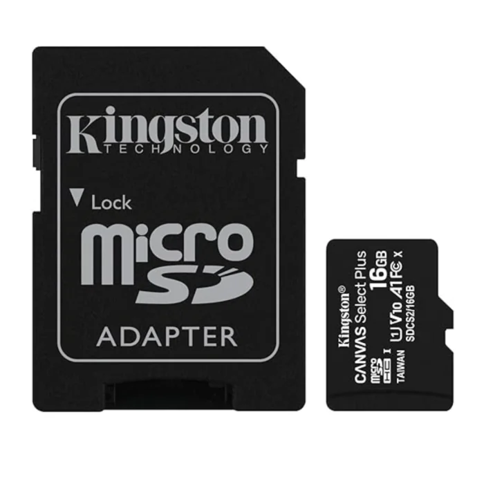 Canvas Select Plus Class 10 Micro SDcs2 Card, 16GB, with Adapter | RoxyStore