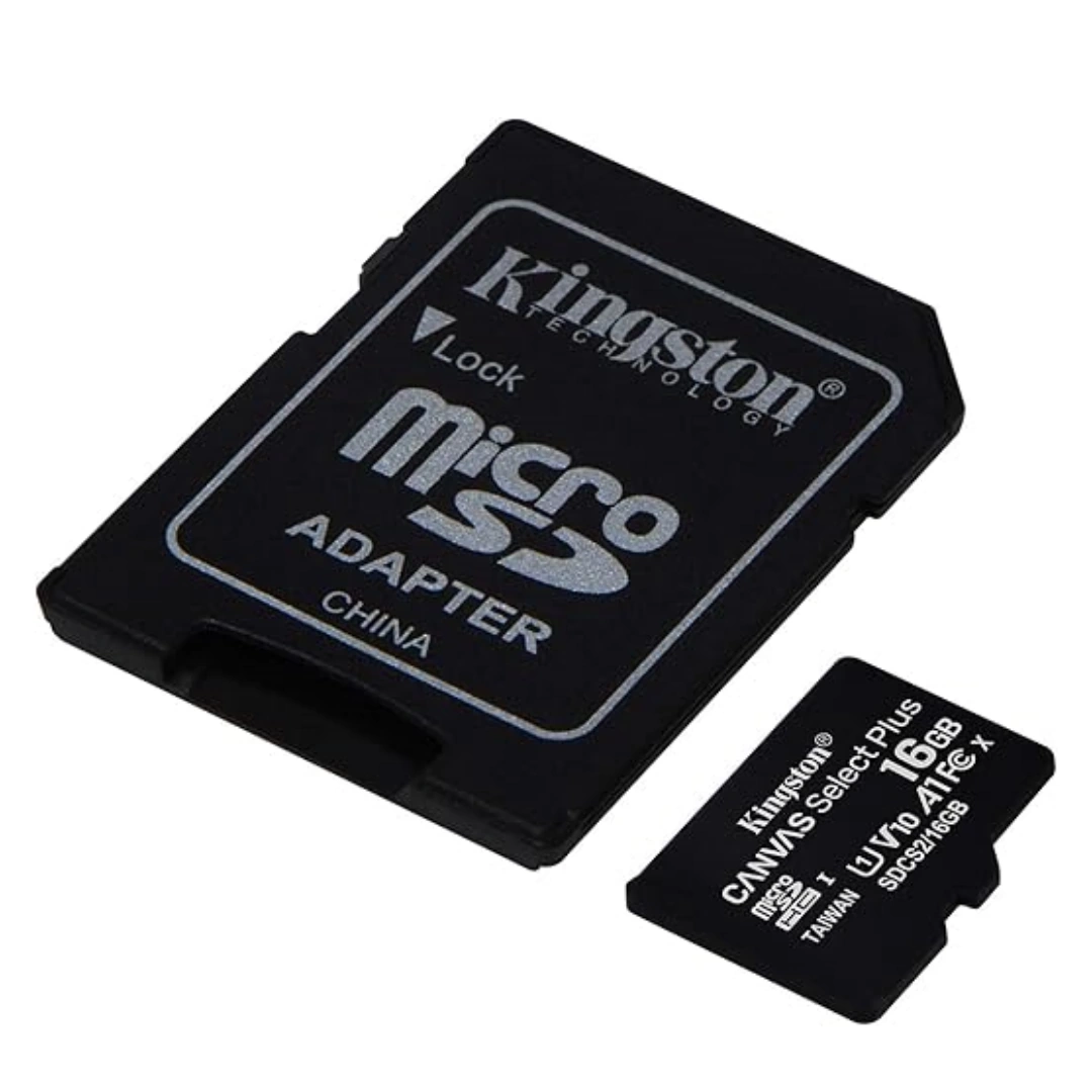 kingson_16_memory_03 Canvas Select Plus Class 10 Micro SDcs2 Card, 16GB, with Adapter | RoxyStore