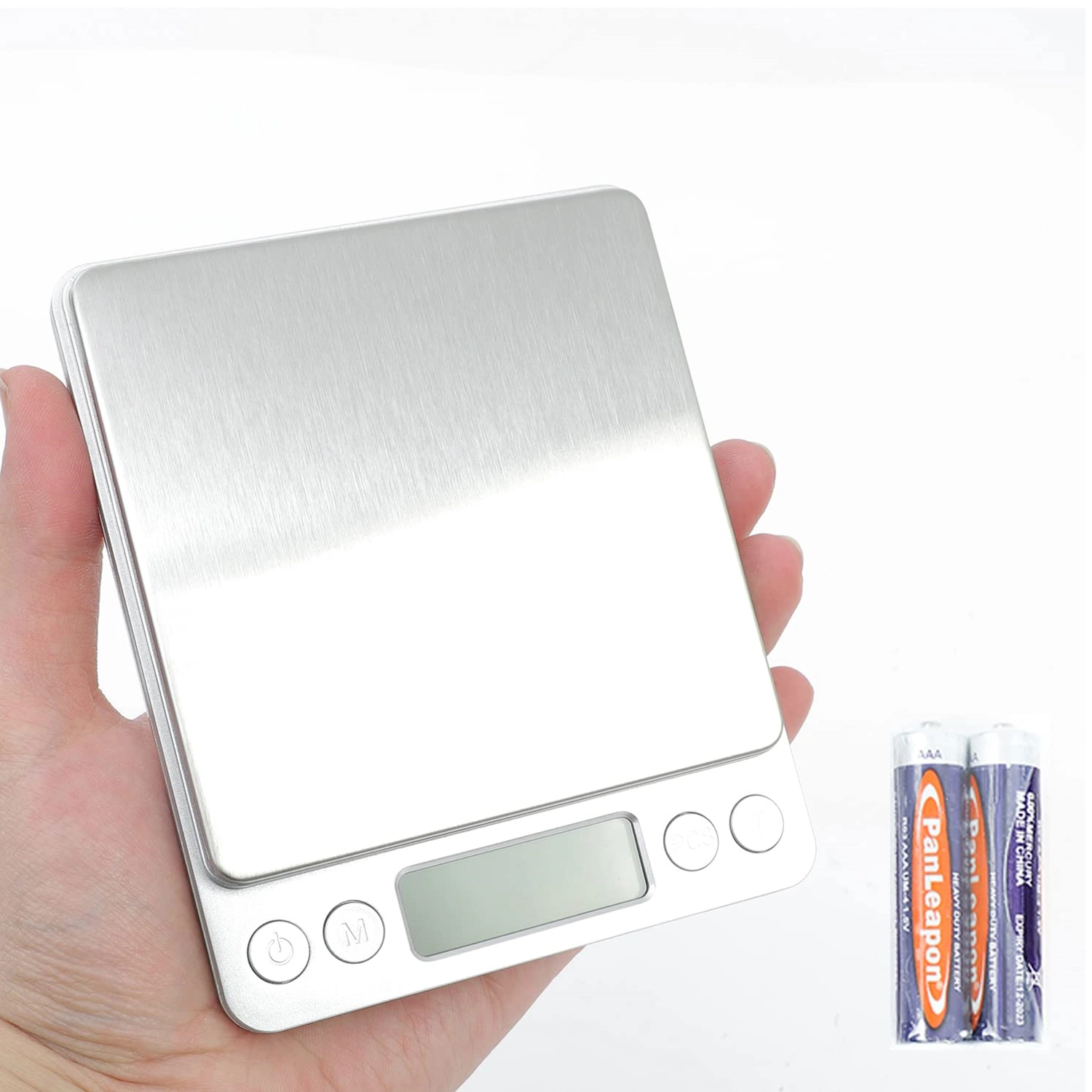 Tile 4 YUSSA Digital Kitchen Food Scale 3000g-0.1g Pocket Jewelry Scale Ounce for Cooking Baking Tare Function Pieces LCD Display 2 Trays Battery Included Silver | RoxyStore