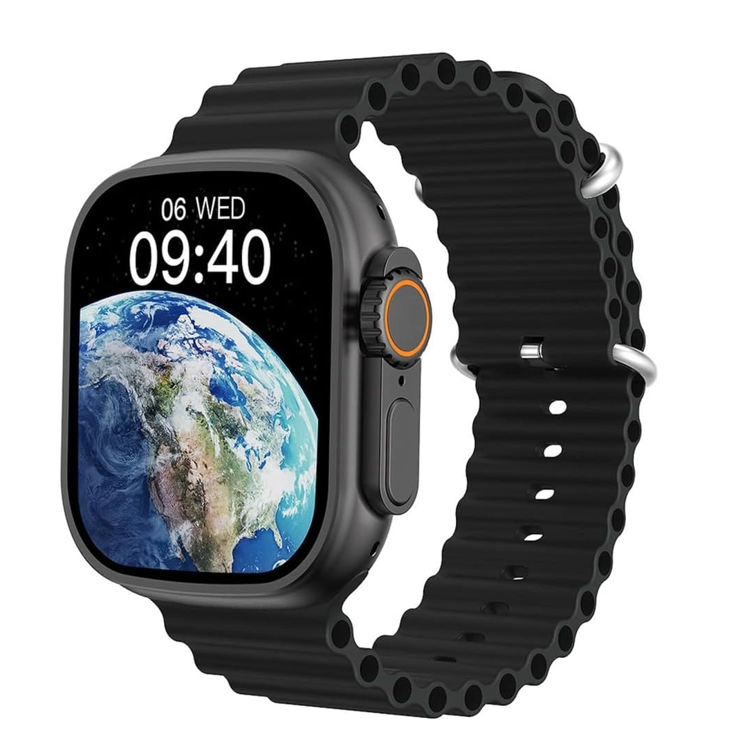 BML Ultra Max-4 Smart Watch BML Ultra Max NFC Smartwatch with WearFit Pro - Black - Comes with 2 Straps | RoxyStore