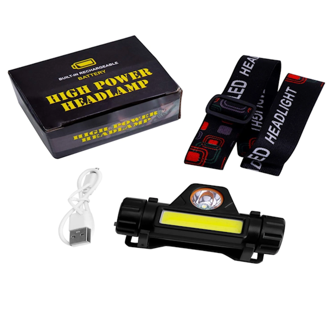 كشاف راس شحن 1898 دائري بني-6 كشاف امامي LED قابل لاعادة الشحن عبر USB، مصباح مقاوم للماء بتصنيف اي بي اكس 4 مع مغناطيس خفيف الوزن، كشاف امامي بطوق رأس قابل للتعديل للتخييم وركوب الدراجات والجري والصيد | RoxyStore