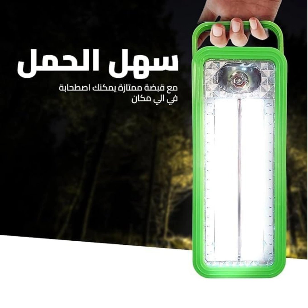 كشاف_6116__04 مصباح يدوي ليد يعمل بالبطارية مع 3 أوضاع تشغيل للطوارئ ببطارية داخلية قابلة لإعادة الشحن وتركيب بطارية إضافية - برتقالي - FA-6116 | RoxyStore