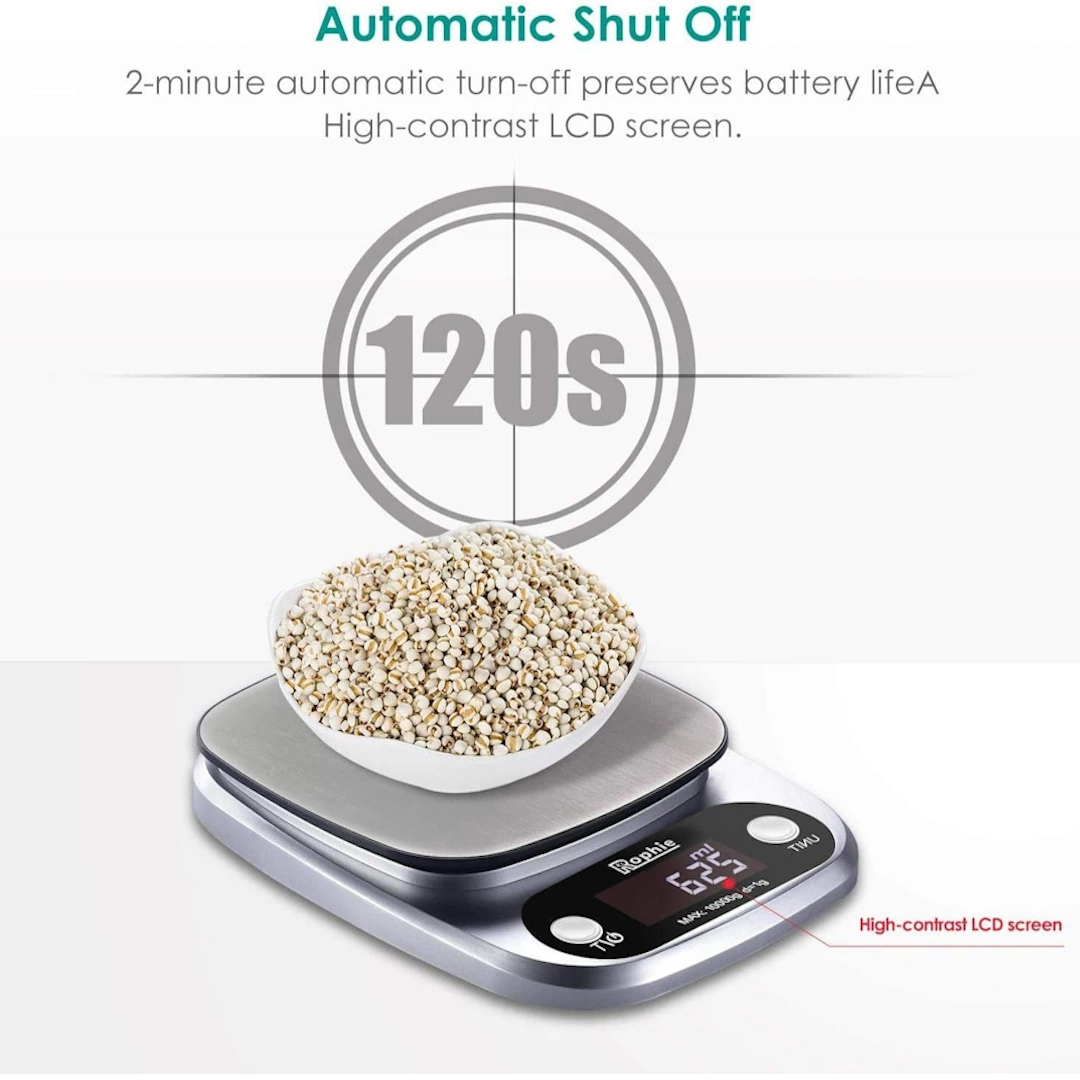 10kg weighing scale, Stainless MK-246-26-3 Rovi 5kg Digital Kitchen Food Scale for Baking and Cooking (5kg) | RoxyStore