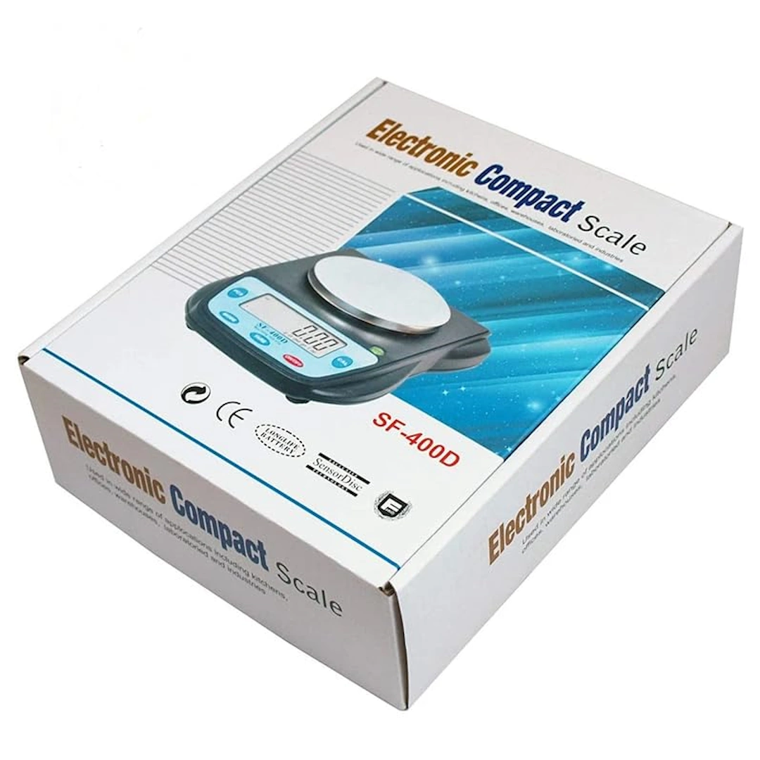 ميزان SF-400D-2 SF-400D Digital Kitchen Scale with LCD Display (600g/0.01g), Clear | RoxyStore