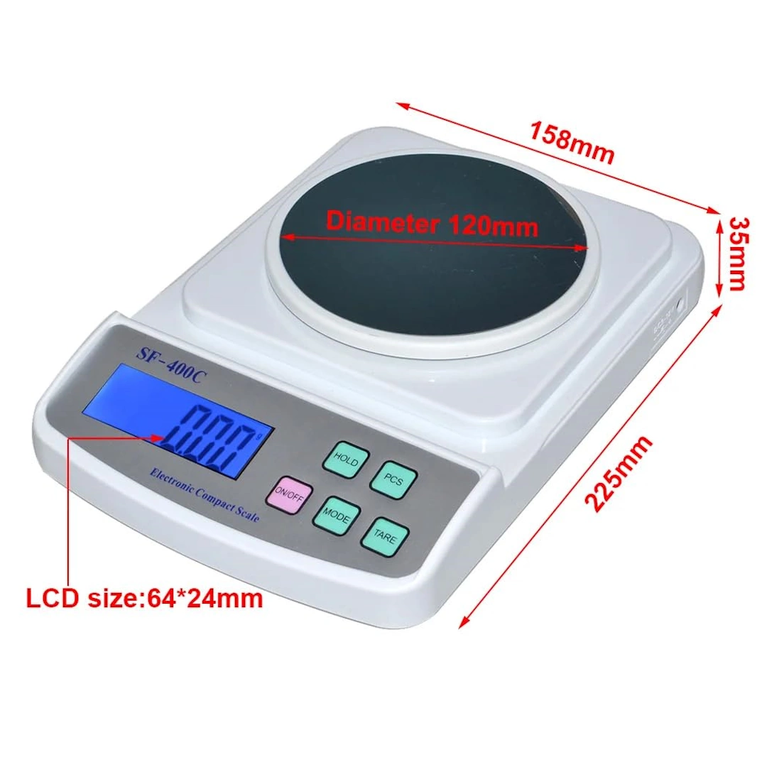 SF-400C-3 scale SF400C Precision Electronic Digital Jewelry Scale with Single LED LCD Display Scale | RoxyStore