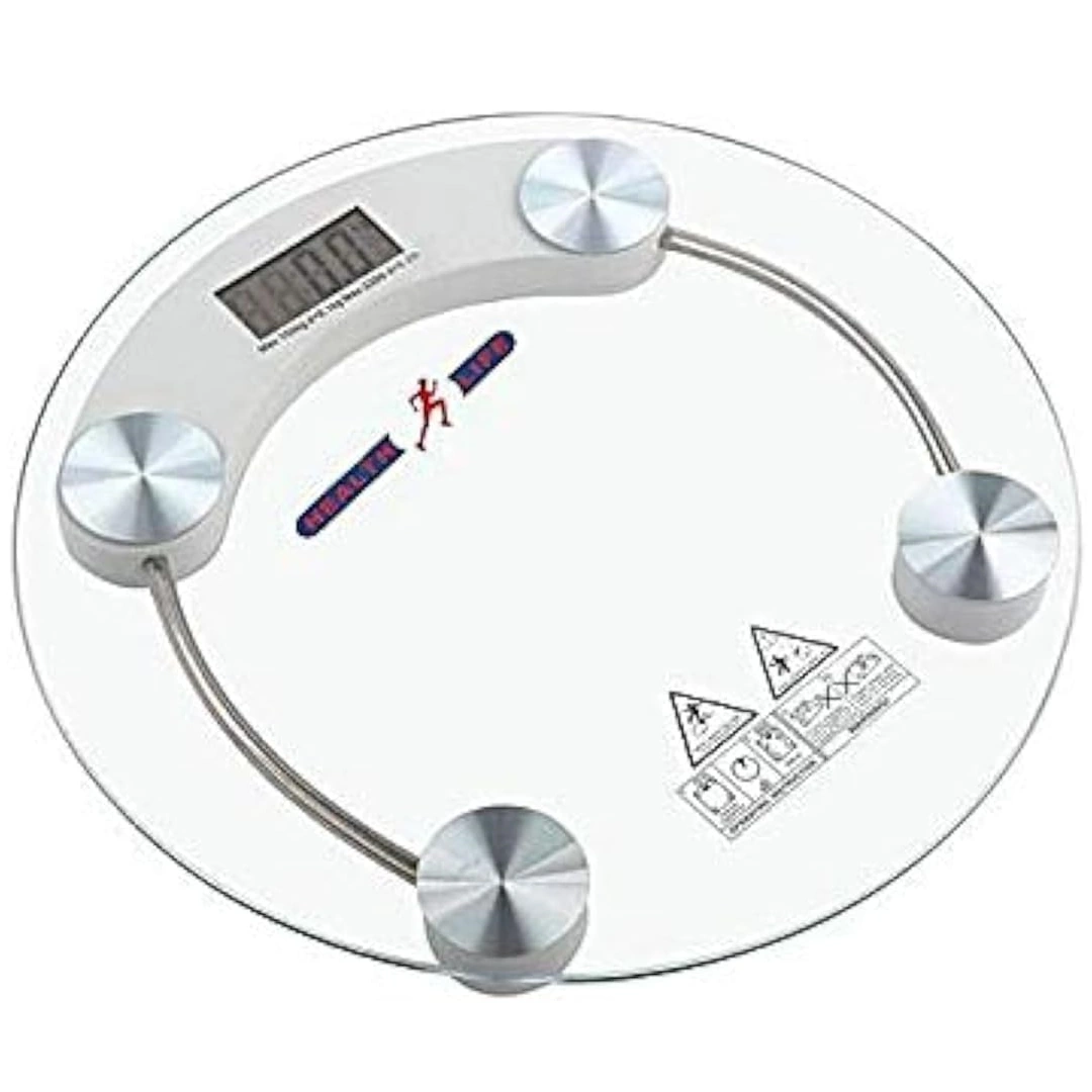 Round people balance 2003-1 Health Life Personal Glass Scale - 180 kg, Multicolor | RoxyStore