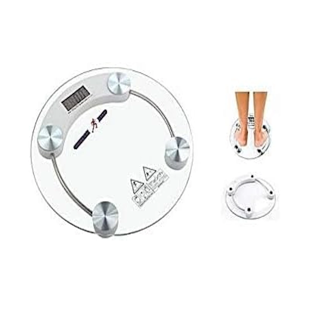 Round people balance 2003-3 Health Life Personal Glass Scale - 180 kg, Multicolor | RoxyStore