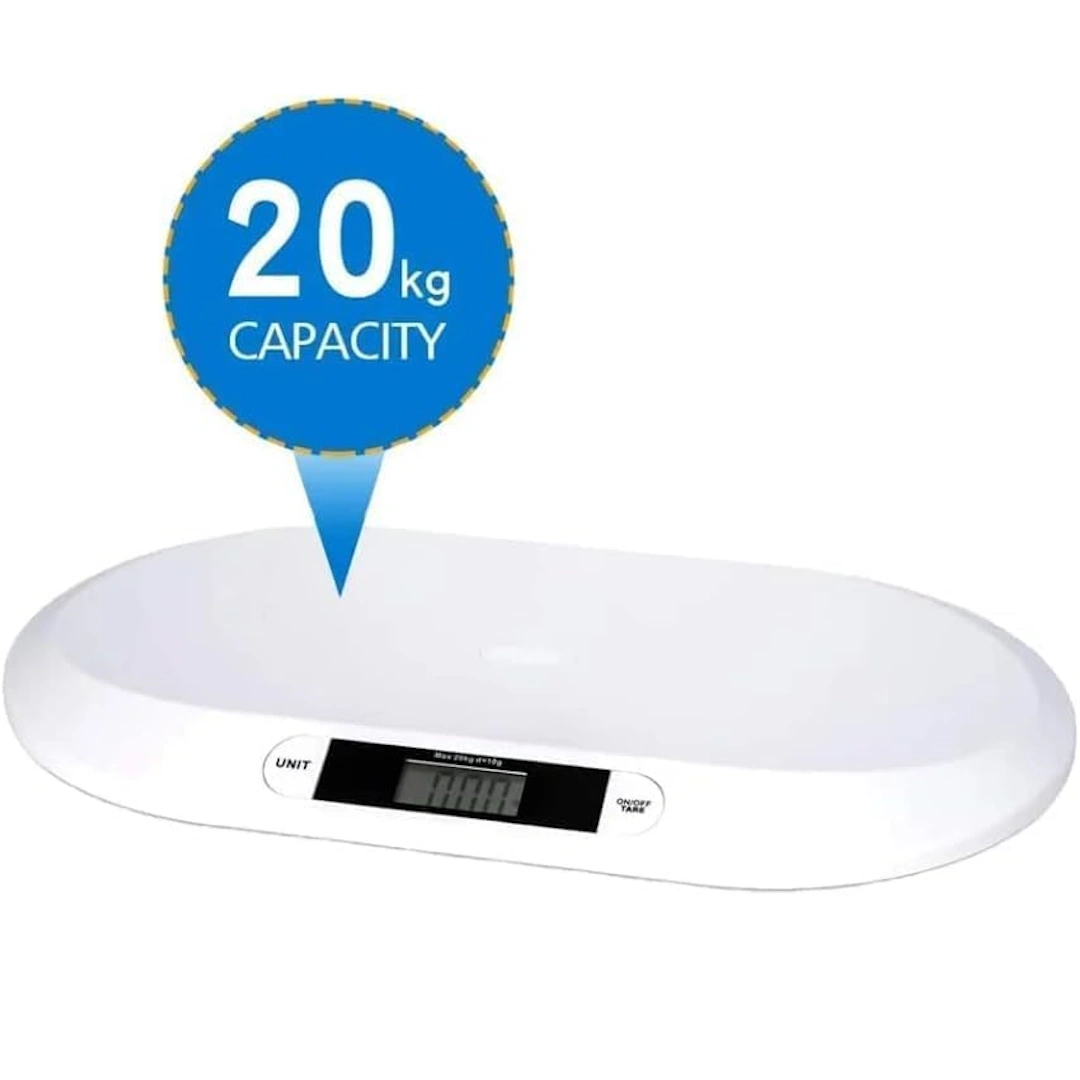 Children's scale 20 kg-4 High-precision digital scale for clinics and homes for infants and children - clear LCD display - up to 20 kg - equipped with automatic turner and empty weight | RoxyStore