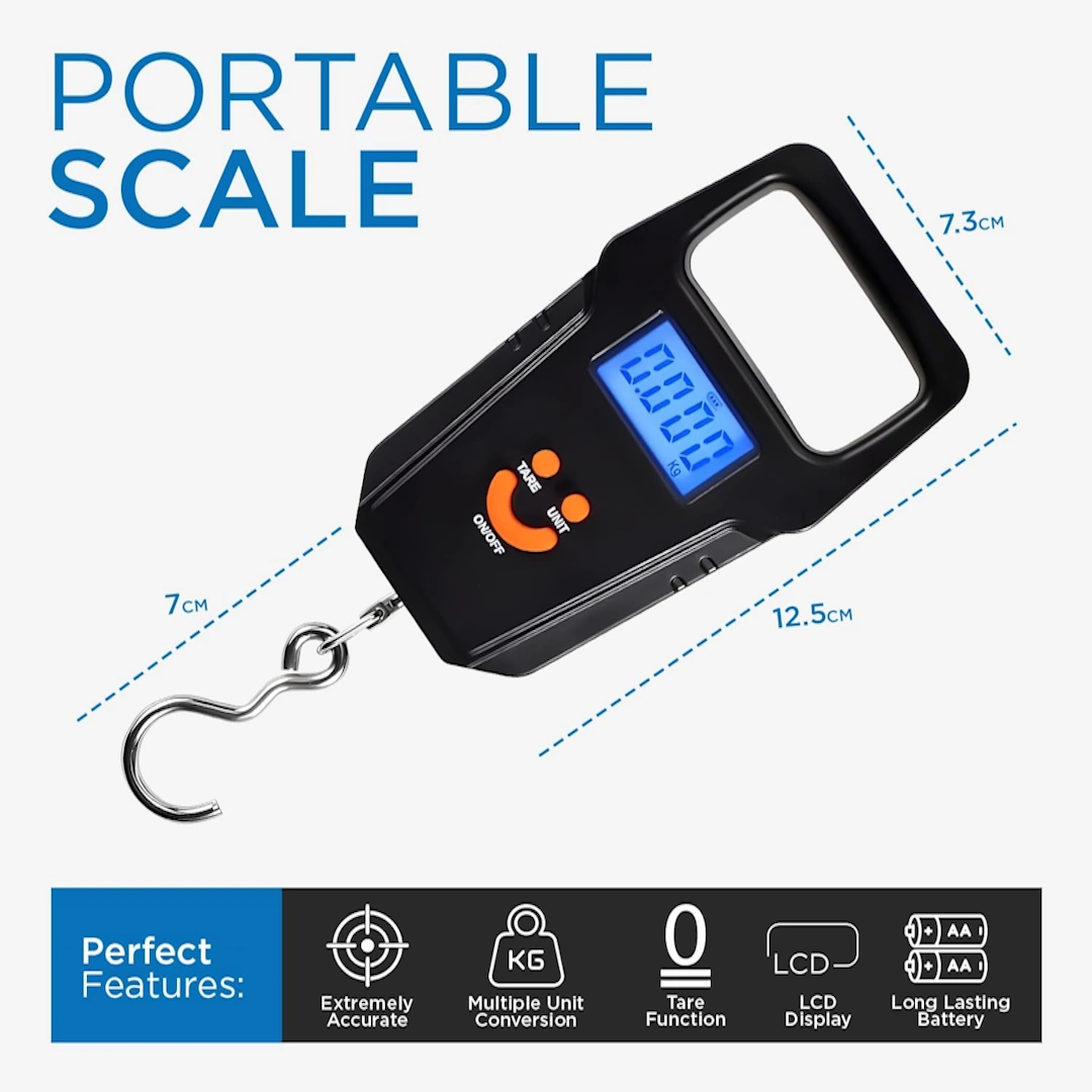 Blue black yellow balance - 4 Roxy Store Portable Hanging Luggage Scale: Blue Backlit LCD Display Travel Scale with Fishing Hook for Home and Outdoor Use (Black) | RoxyStore