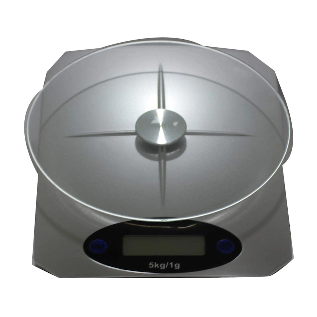 Strawberry Kitchen Scale-1 D Logo Digital Kitchen Scale with LCD Display and Stylish Design Accurately Weighs Grams up to 5kg Versatile Food Scale for Weighing Ingredients Perfect Grey | RoxyStore