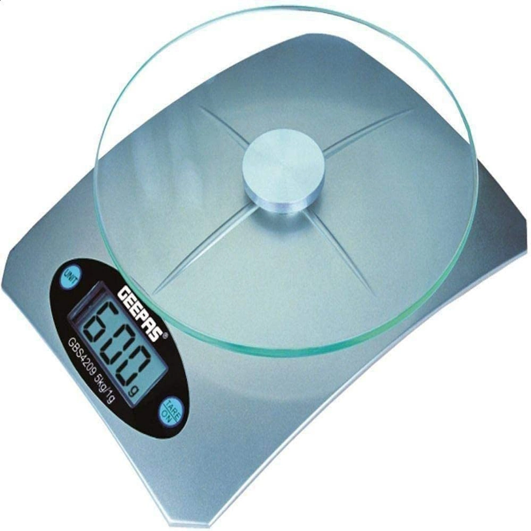 Strawberry Kitchen Scale-2 D Logo Digital Kitchen Scale with LCD Display and Stylish Design Accurately Weighs Grams up to 5kg Versatile Food Scale for Weighing Ingredients Perfect Grey | RoxyStore