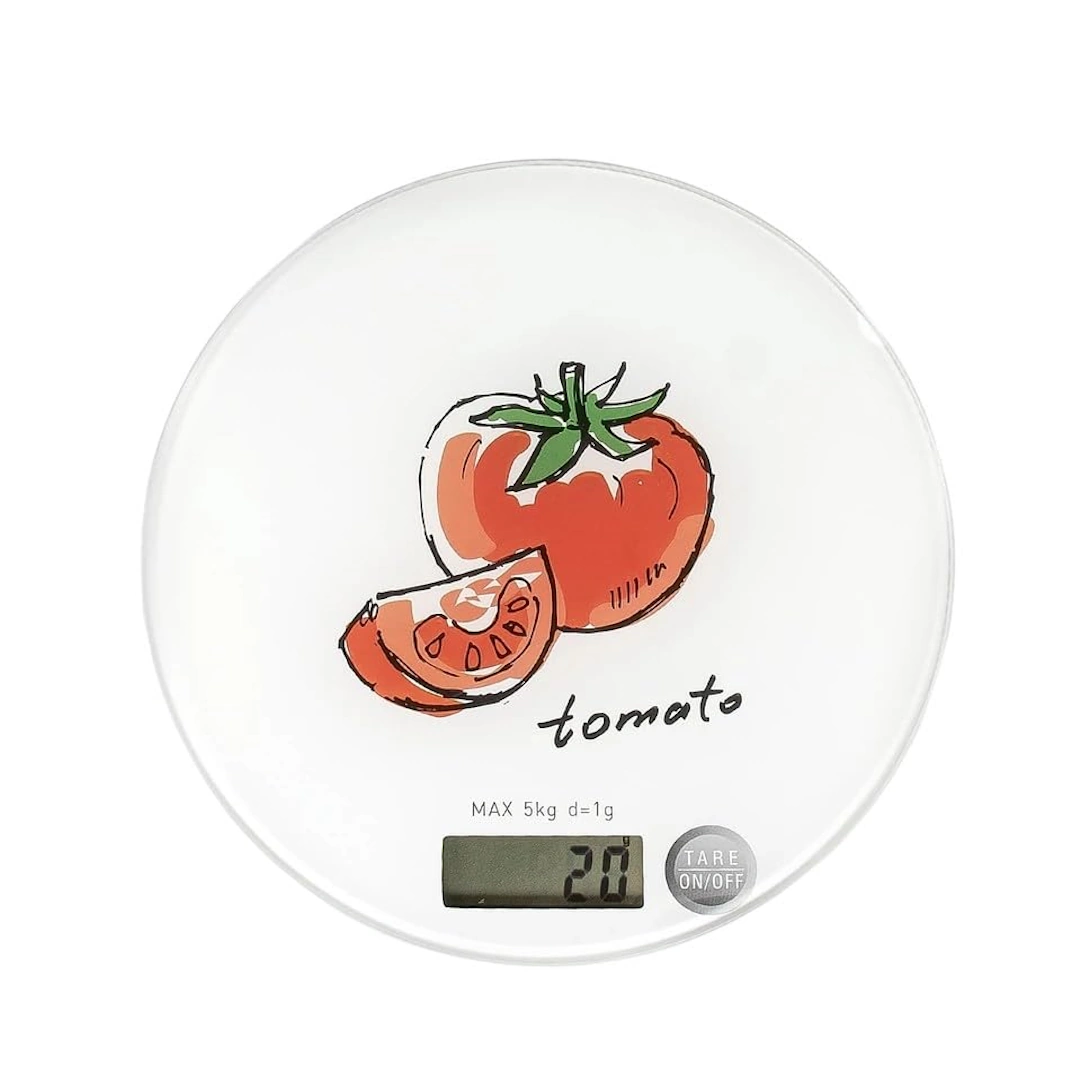 Round Glass Kitchen Scale-3 Electronic kitchen scale with a stylish glass surface – ideal for accurately measuring ingredients | RoxyStore