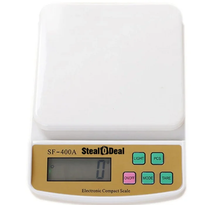 Digital Kitchen SF-400A 10kg Multi-Purpose Digital Scale with LCD Display for Measuring Fruits, Spices, Food, Vegetables and More. | RoxyStore