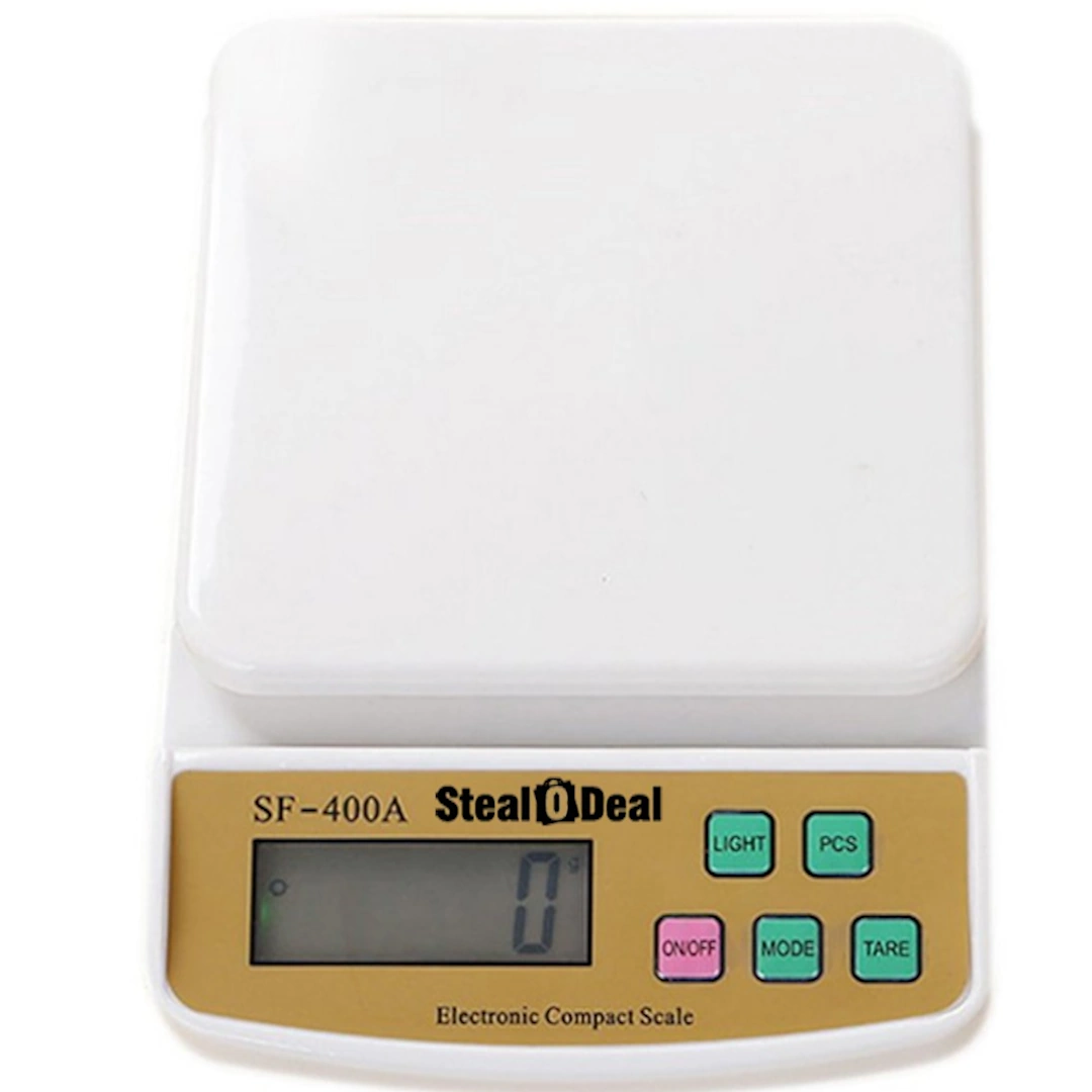 SF-400A-3 Square Kitchen Scale Digital Kitchen SF-400A 10kg Multi-Purpose Digital Scale with LCD Display for Measuring Fruits, Spices, Food, Vegetables and More. | RoxyStore