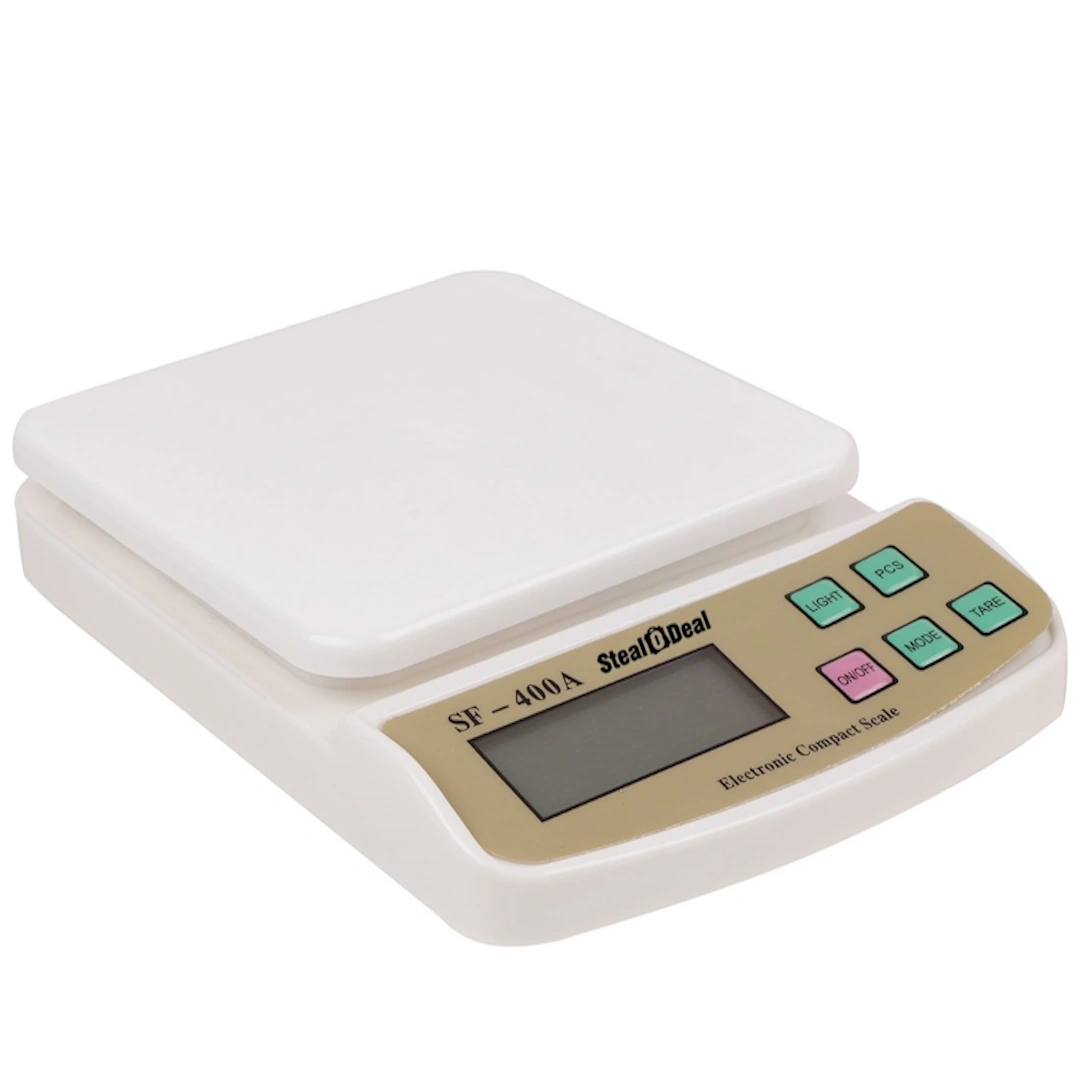 SF-400A-4 Square Kitchen Scale Digital Kitchen SF-400A 10kg Multi-Purpose Digital Scale with LCD Display for Measuring Fruits, Spices, Food, Vegetables and More. | RoxyStore
