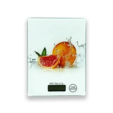 Multi-format digital kitchen scale weighs up to 5 kg