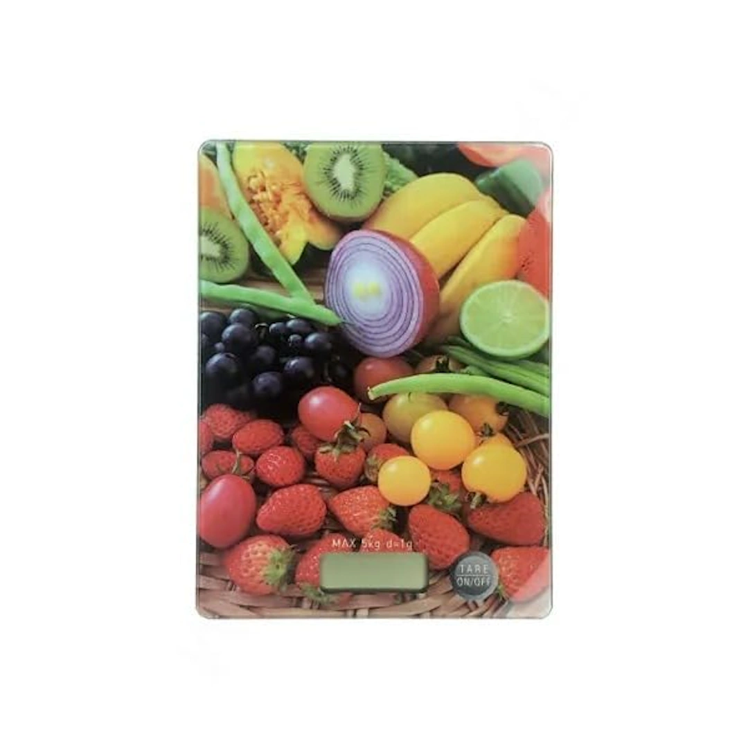 Square Glass Kitchen Scale-3 Multi-format digital kitchen scale weighs up to 5 kg | RoxyStore