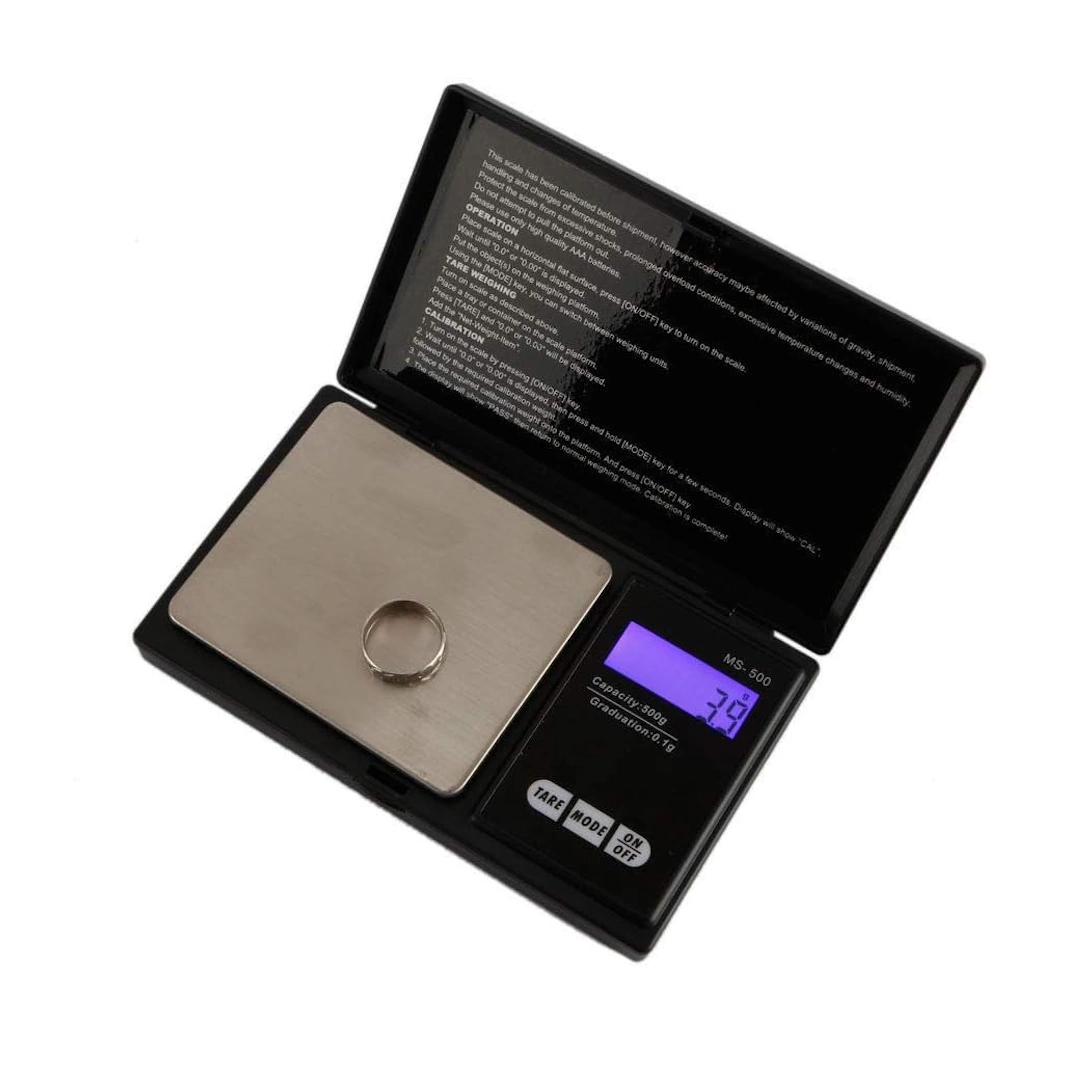 SWAN-5 red mini scale Ather Electronic Pocket Scale for Gold Jewelry and Precious Metals, Accurate up to 200g, Black, 200.0g | RoxyStore