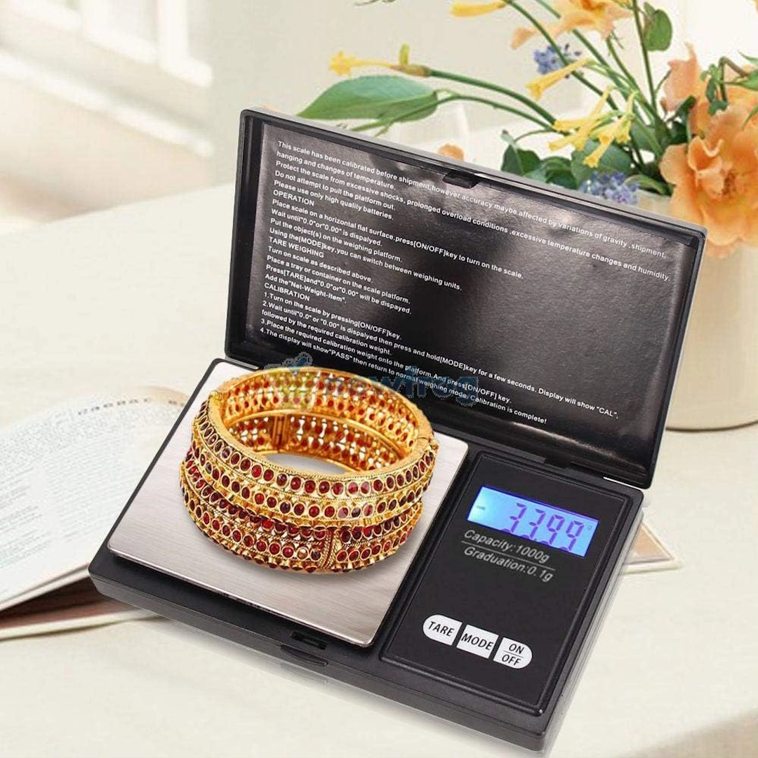 SWAN-6 red mini scale Ather Electronic Pocket Scale for Gold Jewelry and Precious Metals, Accurate up to 200g, Black, 200.0g | RoxyStore