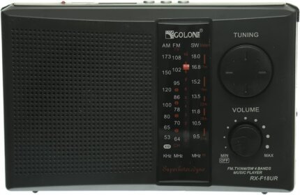 راديو جولون RX-F18UR الكلاسيكي المحمول – صوت قوي وتصميم أنيق يدعم FM/AM/SW وUSB وSD