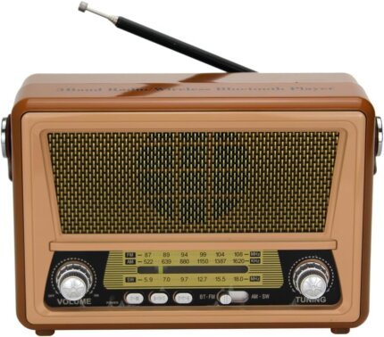 راديو محمول كلاسيكي ذكي M-553BT بمدخل USB/TF وراديو FM