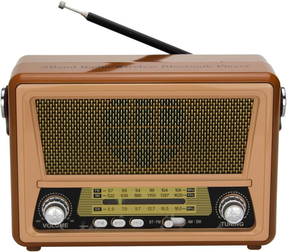 553 راديو محمول كلاسيكي ذكي M-553BT بمدخل USB/TF وراديو FM | RoxyStore