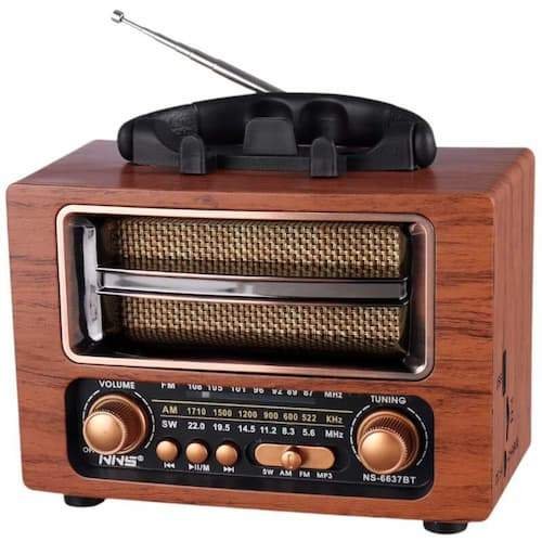 NNS-Portable-Bluetooth-Radio-Speaker-Model-NS-6637BT-1 راديو محمولNS-6637BT – بلوتوث وFM/AM وستيريو | RoxyStore