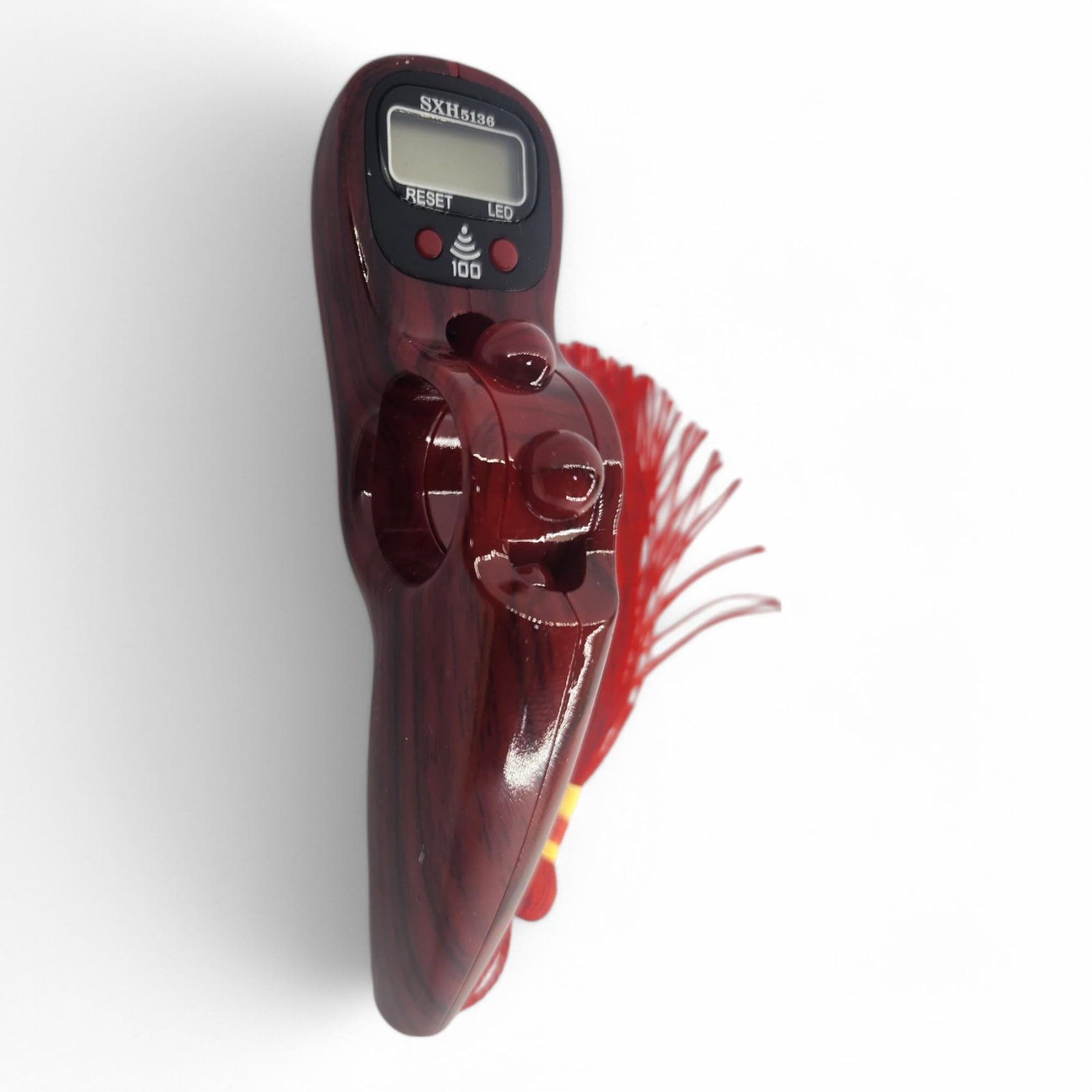 احمر1 عداد تسبيح رقمي ذكي موديل 5136 بضوء LED وتنبيه صوتي – سبحة رقمية متطورة للتسبيح اليومي | RoxyStore