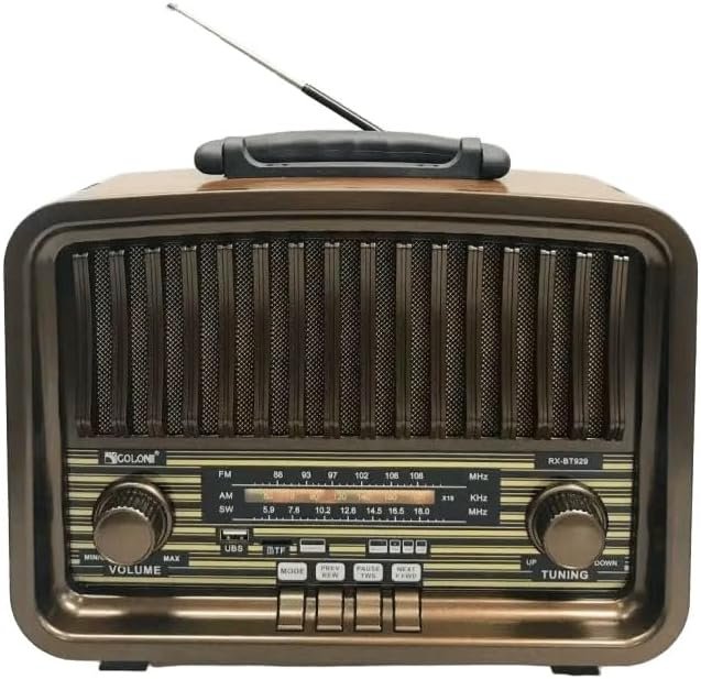 51457igGH-L._AC_ راديو بلوتوث محمول RX-BT929 كلاسيك | صوت عالي الجودة | FM / AM / SW | يعمل بالكهرباء والبطارية | RoxyStore