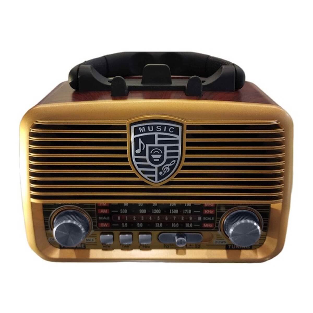 ICF-F24_02 راديو ومكبر صوت ICF-F24جولون — 3 نطاقات (AM-FM-SW)، يدعم البلوتوث، USB، بطاقة TF، مدخل AUX، مدخل DC، وبطارية قابلة لإعادة الشحن | RoxyStore