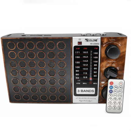 راديو جولون RX‑2090Q احترافي 3 نطاقات AM / FM / SW – مكبر صوت قوي، دعم USB وTF، مشغل موسيقى بلوتوث، تصميم محمول خارجي، مع ريموت كنترول